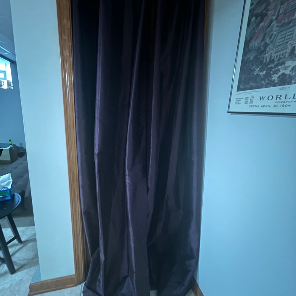 Rich Dark Purple Curtain - Picture 2 of 4